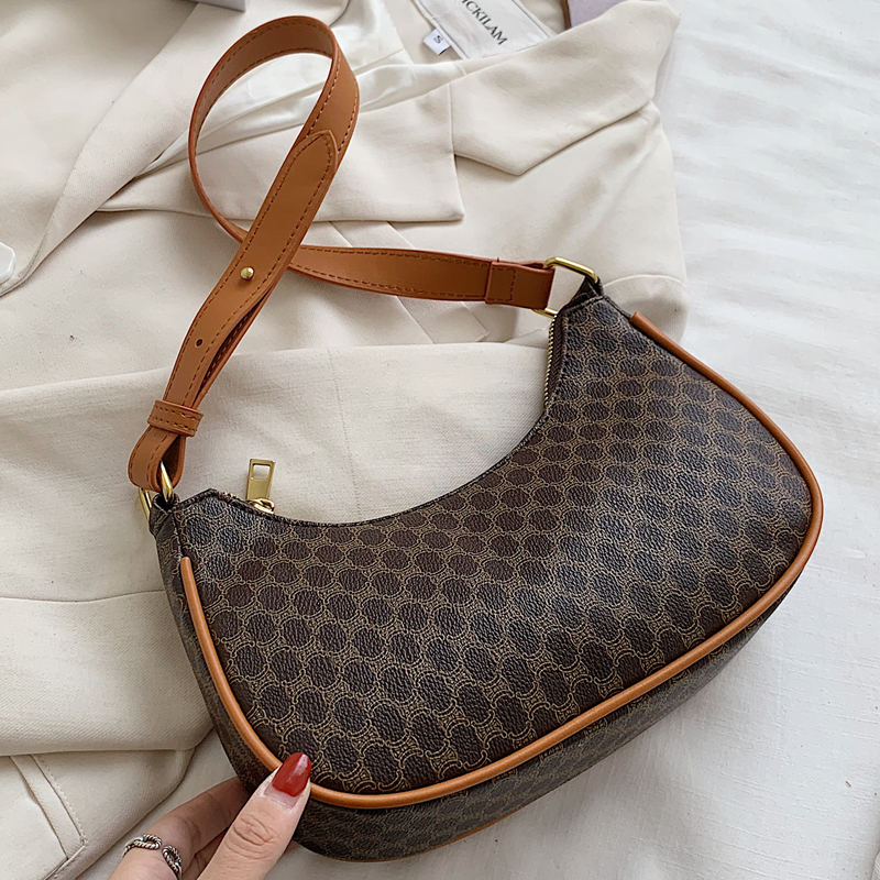 

Small Baguette Bag For Women 2020 Aumtumn Retro Shoulder Bag Brand Designer Handbag Purse High Quality Y1230