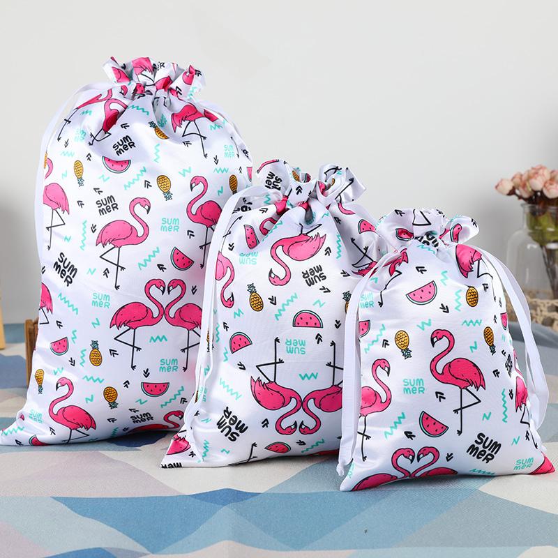 

10pcs/lot High Quality Satin Silk Drawstring Pouch Jewelry Packaging Christmas Gift Bag Bags for Hair Packaging