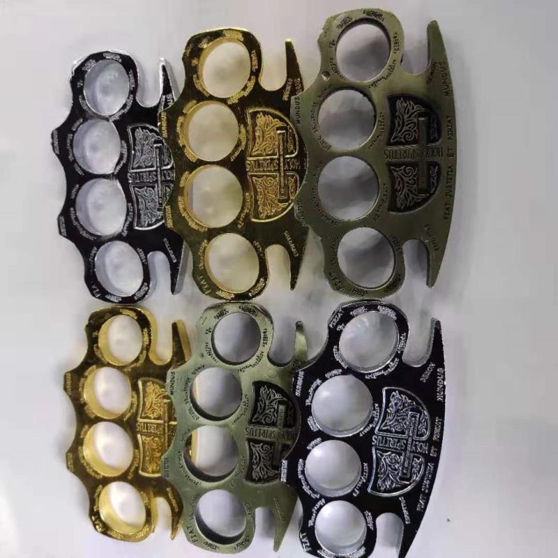 

Glass fiber alloy finger tiger four finger self defense weapon iron hand brace aluminum alloy self defense equipment clasp 5046