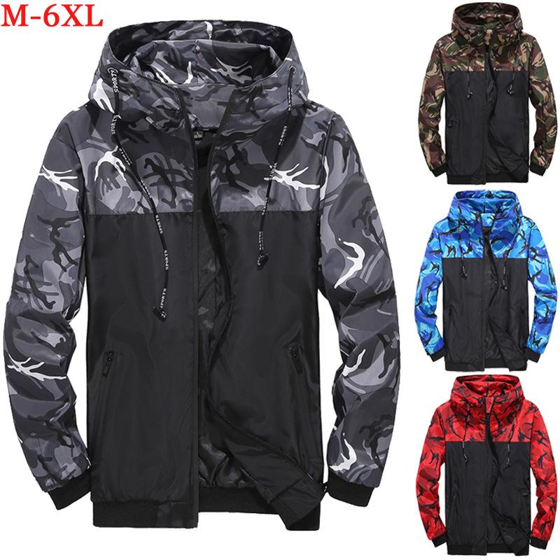 

Men's Jackets Spring Autumn Men Camouflage Jacket Outdoor Waterproof Casual Sportswear Lightweight Male Hoodies Sweatshirt, Black;brown