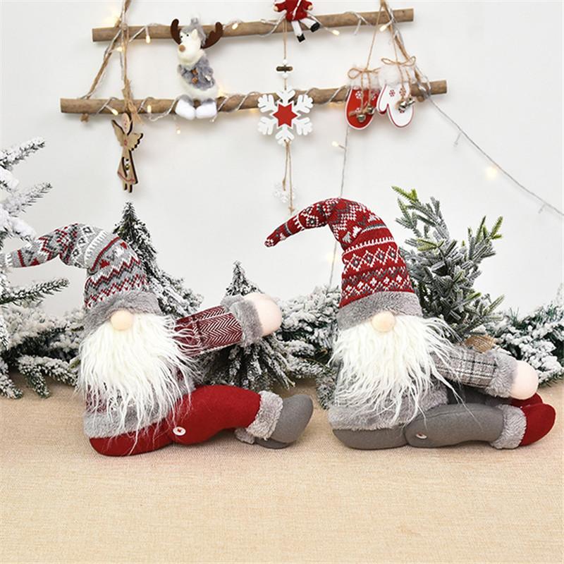 

Maxsin 2 Pcs 2020 New Christmas Decoration Forester Knitted Wool Curtain Hold Door Curtain Button Home Decoration