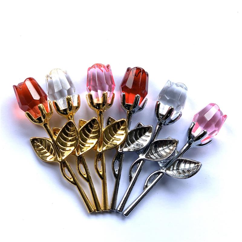 

Valentines Day Gift Wedding Gifts for Guest Bachelorette Party Wedding Room Decoration Flower Rose Eternelle Home Decoration, 14-silver white