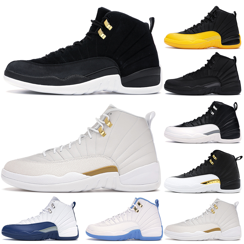 

Utility 12 Men Basketball Shoes Royalty Taxi Black University Gold Twist Reverse Flu Game Playoffs Sneakers mens Sports Trainers