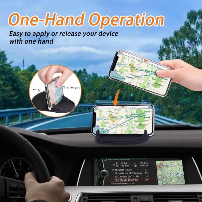 

new !phone holder,Car Phone Holder Dashboard Non-Slip, Hand Free Anti Slip Mounts, Phone Mount Silicone Pad Mat,, Black