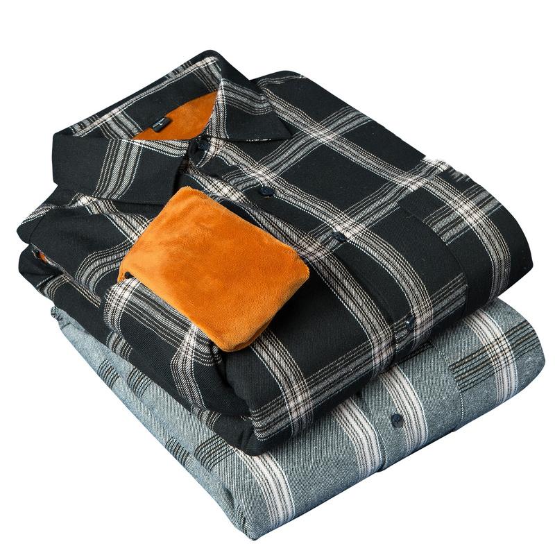 

High Quality Mens Jackets And Coats Autumn And Winter Thickening Warm Mens Jackets Shirts Comfortable Clothing Jacket Size -5Xl, Black