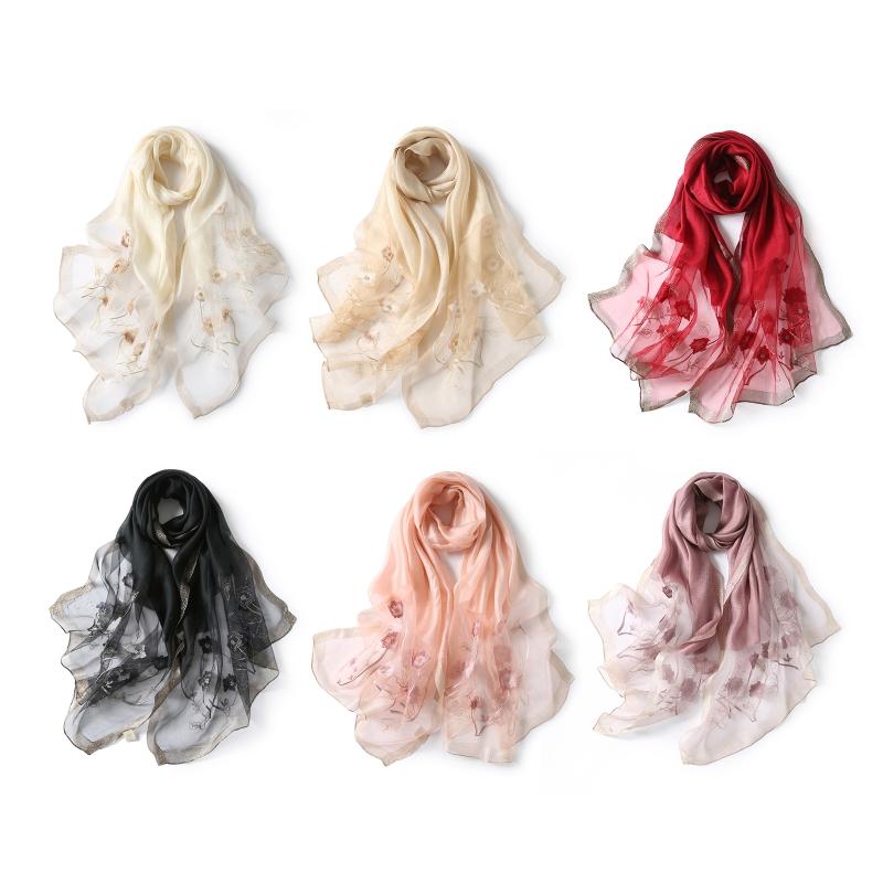 

Beautiful and easy Embroidered Women Shawls And Wraps Lady Travel High Quality Winter Neck Scarves