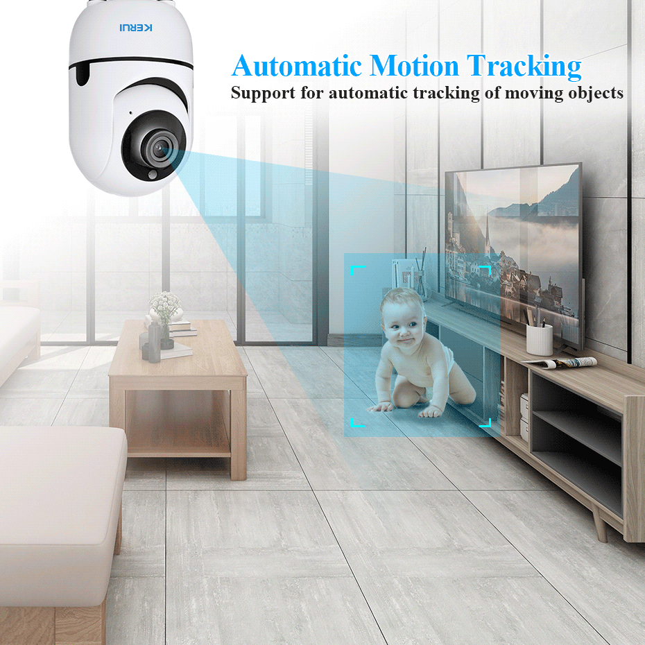 

KERUI 1080P Full HD 2MP WIFI Home Security IP Camera Wireless Mini Smart Tuya Camera Video Surveillance Auto Tracking Cloud