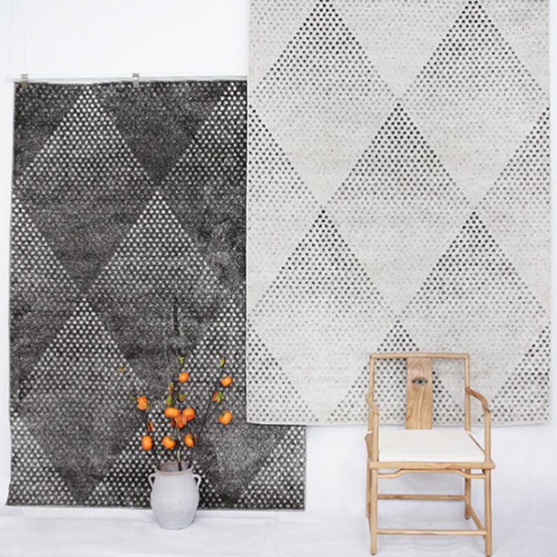 

Big size post modern style gray thicken living room carpet , geometric office room carpet, home decoration office floor mat1, 03as picture