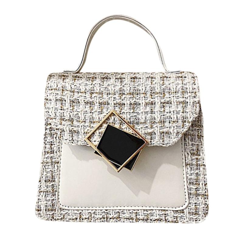 

Small Crossbody New Fashion Women Bags Wool Elegant Decoration Crossbody Wild Simple Messenger Bag Ladies Phone Purse #SRN, Black