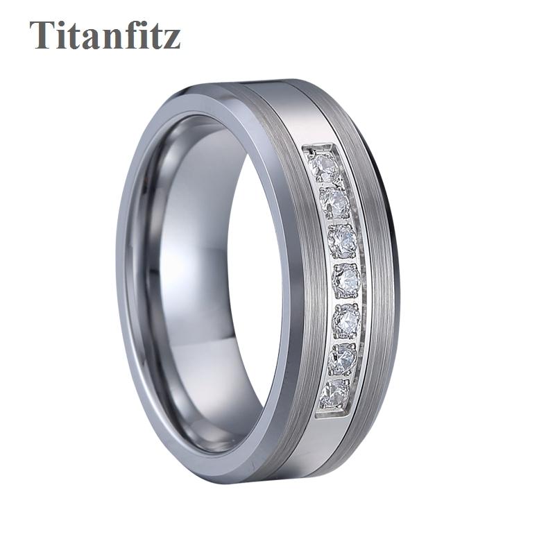 

Luxury Ladies Tungsten carbide ring silver color 6mm LOVE Alliances titanium wedding band Couple rings for women