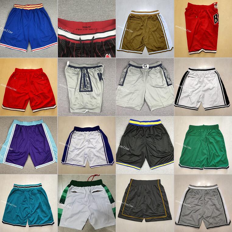 

2022 Men's Sport Sportwear Shorts Basketball Breathable Gym Training Casual Pants with Zipper Pocket camisetas de balonces Stitched Baseball football Shorts