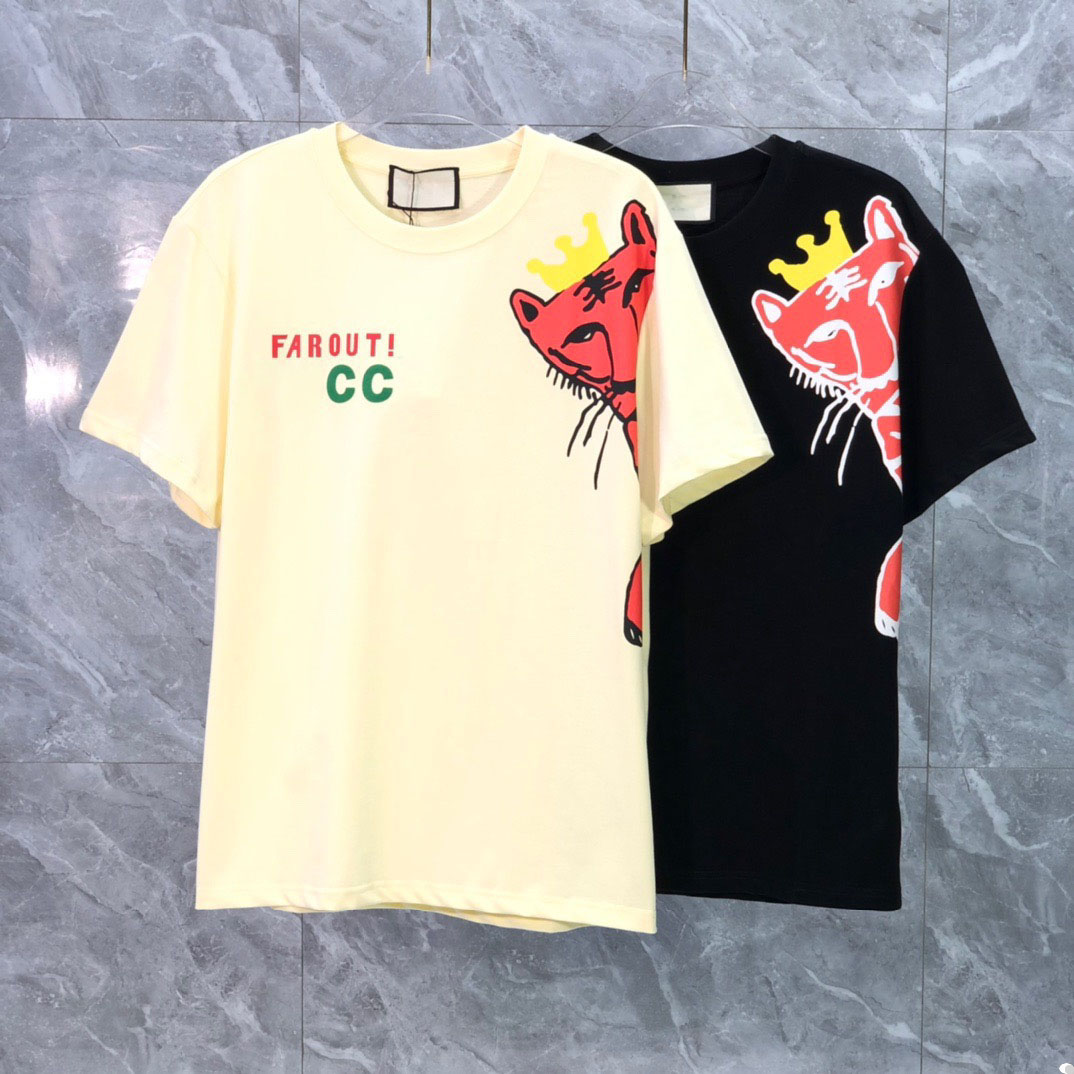 

2021ss hoodie spring and summer new high grade cotton printing short sleeve round neck panel T-Shirt Size: m-l-xl-xxl-xxxl Color: black white 326, Gray
