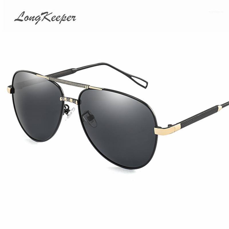 

Longkeeper Men's Polit Sunglasses Metal Alloy Polarized Sun Glasses Oval Eyewares Women Men Brand Designer High Quality Eyewares1