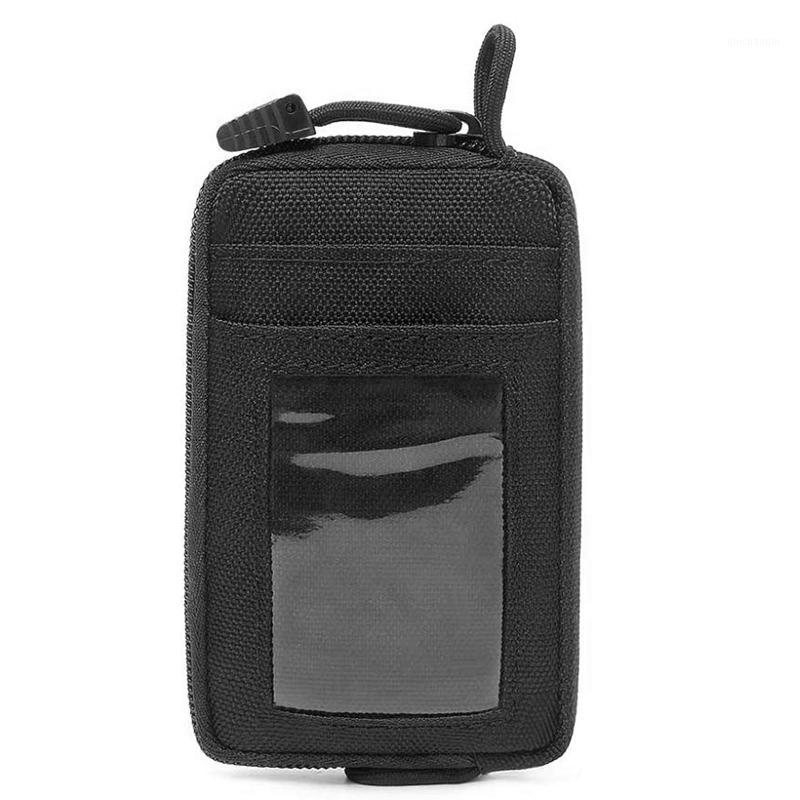 

Tactical Wallet Card Bag Waterproof Card Key Holder Money Pouch Pack Outdoor Multifunction Wallet Waist Bag for Hunting1, Black