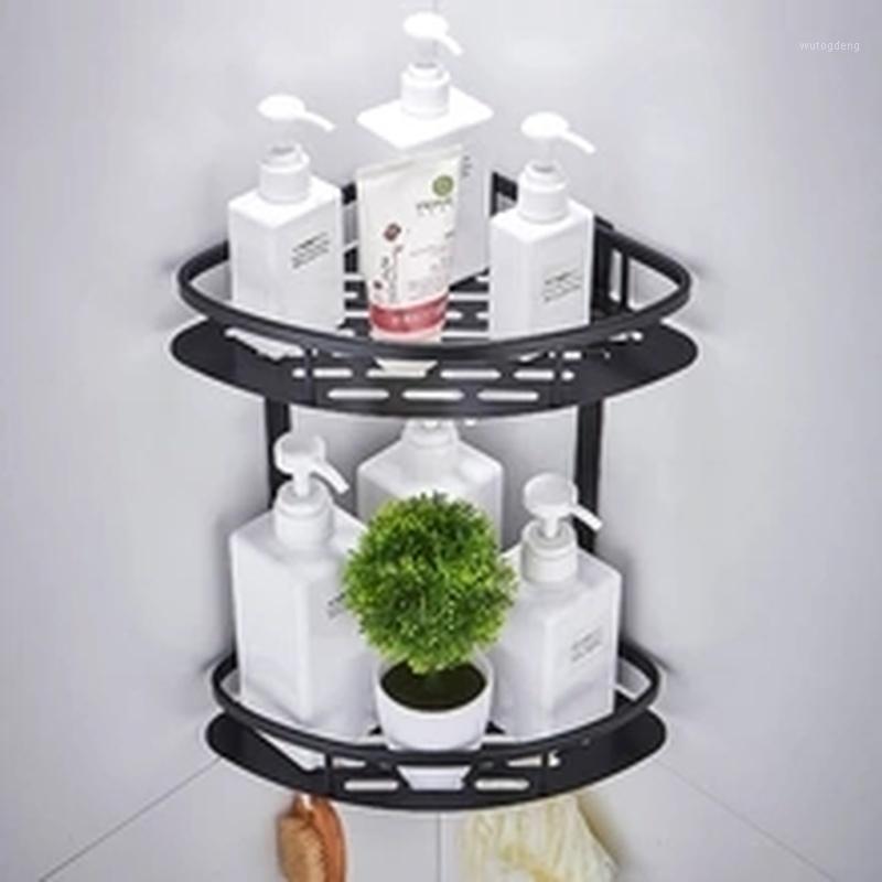 

Kitchen Storage Rack Corner Rack Stainless Steel Wall Mounted Bathroom Shelf Organizer Tripod Hanging Dish Drainer Sponge Holder1