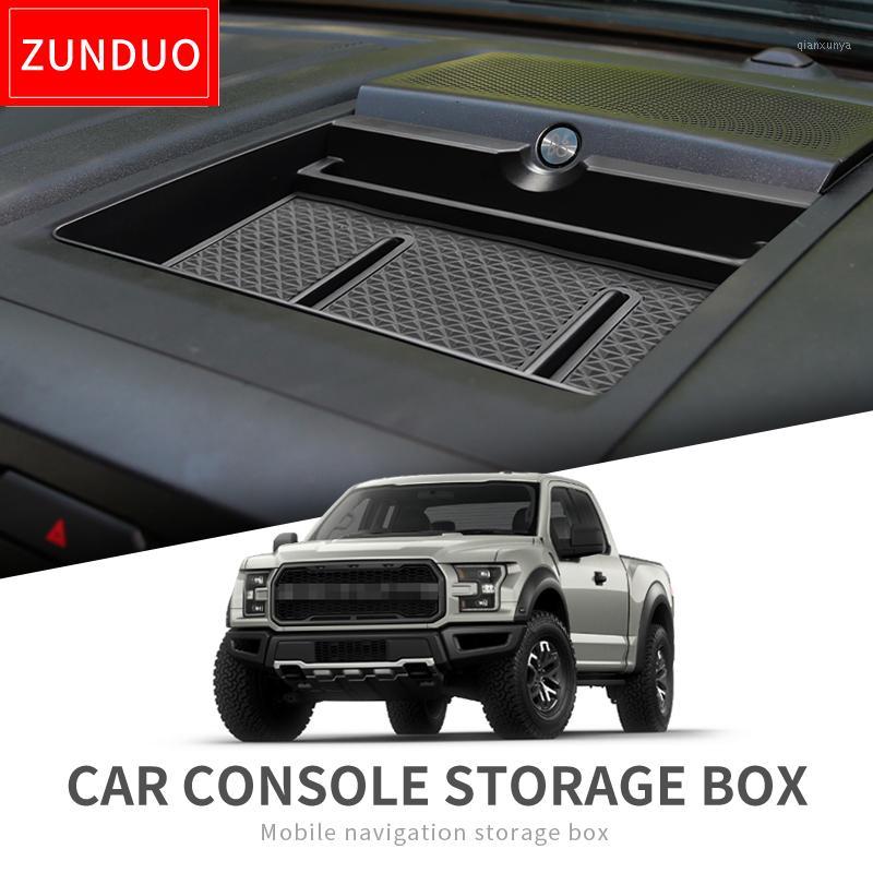 

ZUNDUO Car dashboard storage box for F150 F-150 Raptor 2020 ~ 2020 Center Console Organizer Phone Holder Tray1