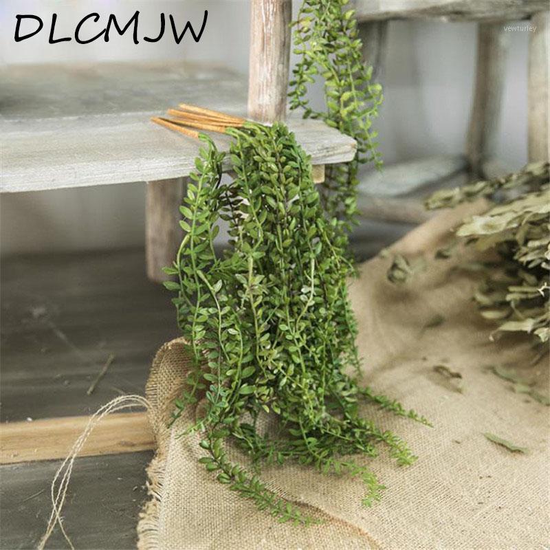 

1pcs Artificial Plants Green Plastic plant Leaves Garden Home Decoration artificial grass Fake plant Leaves Green Vine1, Mint green