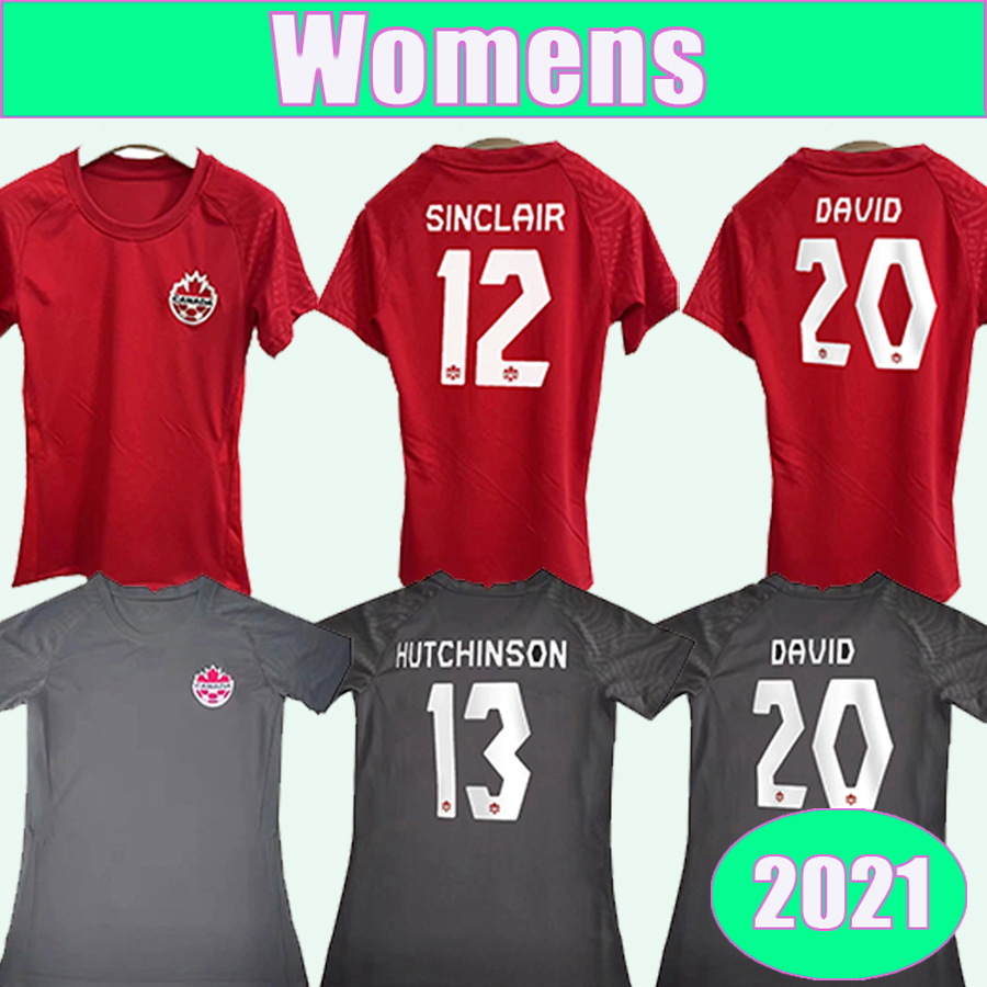 

2021 Canada National Team PIETTE MILLER Women Soccer Jerseys OSORIO LARIN Home Football Shirts Short Sleeve Adult Uniforms, Nv8161 2021 home no patch