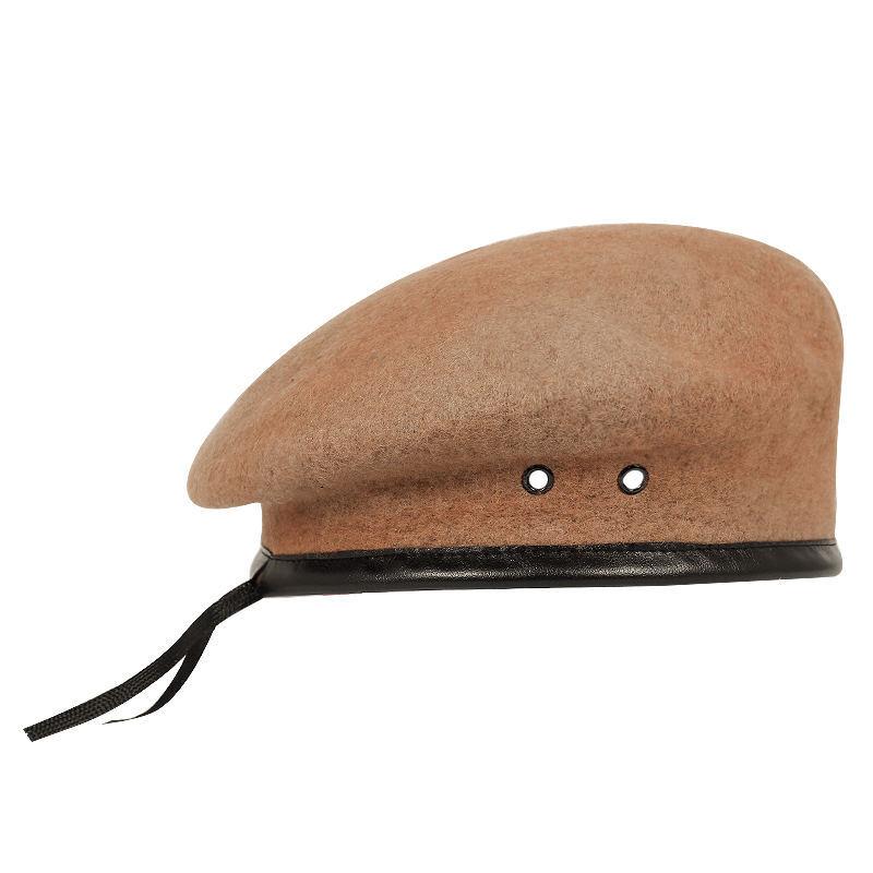 

Wool Berets Caps Mens Woolen Outdoor Breathable Soldier Training Caps, Black
