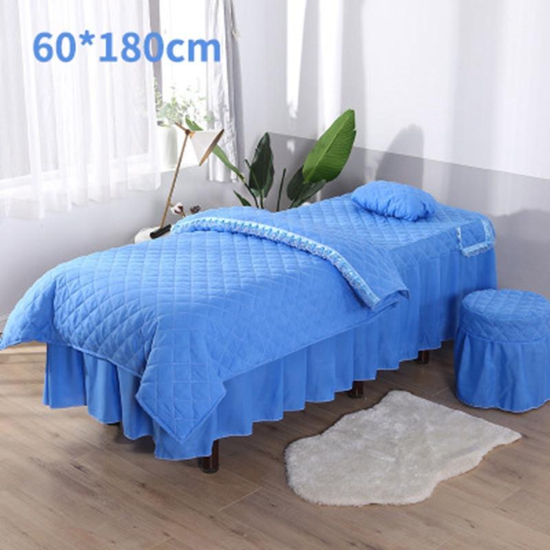

Beauty Salon Sheets Beauty Beds Skirts Hole Covers Full Body SPA Covers Four-Piece Set1, 60x180cm