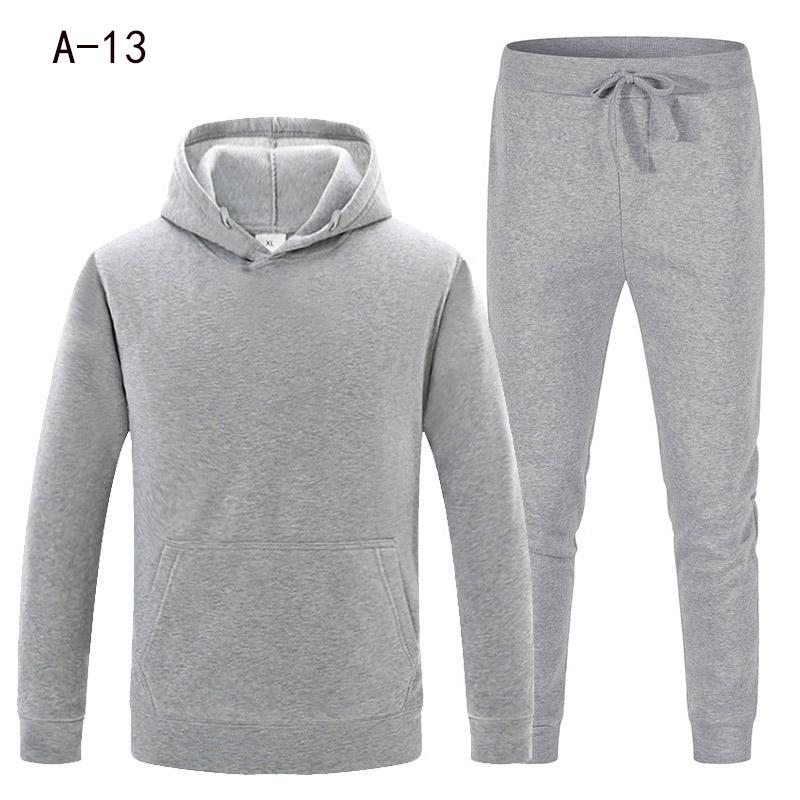

2020 Men ' Sets Drop Shipping Hoodies+Pants Harajuku Sport Suits Casual Hoodie Set Sweatshirts 2-Piece setTracksuit Plus 3XL, Pink a-13