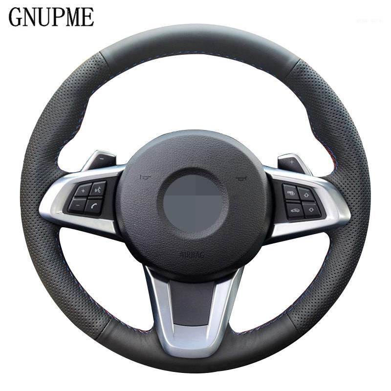

DIY Hand-stitched Black Soft Non-slip Artificial Leather Car Steering Wheel Cover for Z4 E89 2009-20201