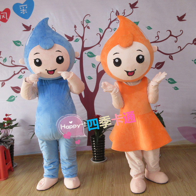 Mascot CostumesWater Drop Raindrop Drip Mascot Costume Mascotte Theme Carnival Character Suit Funny Mascots-image-747525025