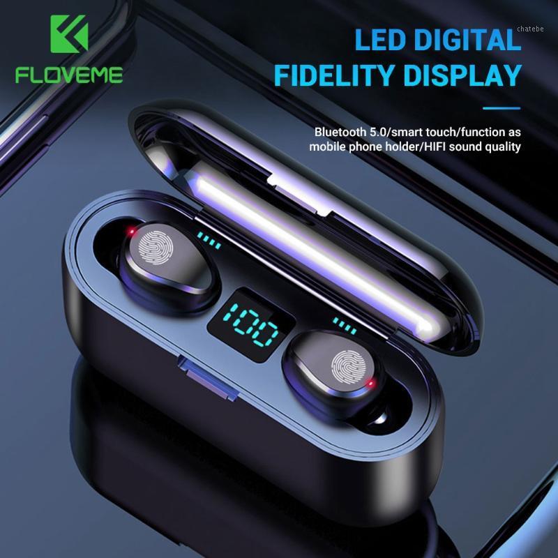 

FLOVEME Wireless Bluetooth 5.0 Earphone LED Display 2200mAh Fingerprint Touch Headset With Mic1