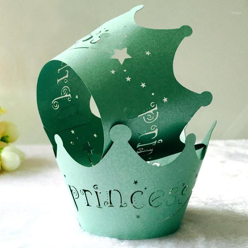 

12Pcs Pink Cutout Princess Paper Cup Birthday Party Cake Lace Paper Laser Cut Celebration Decor Wrapper Wraps Cupcake Case1