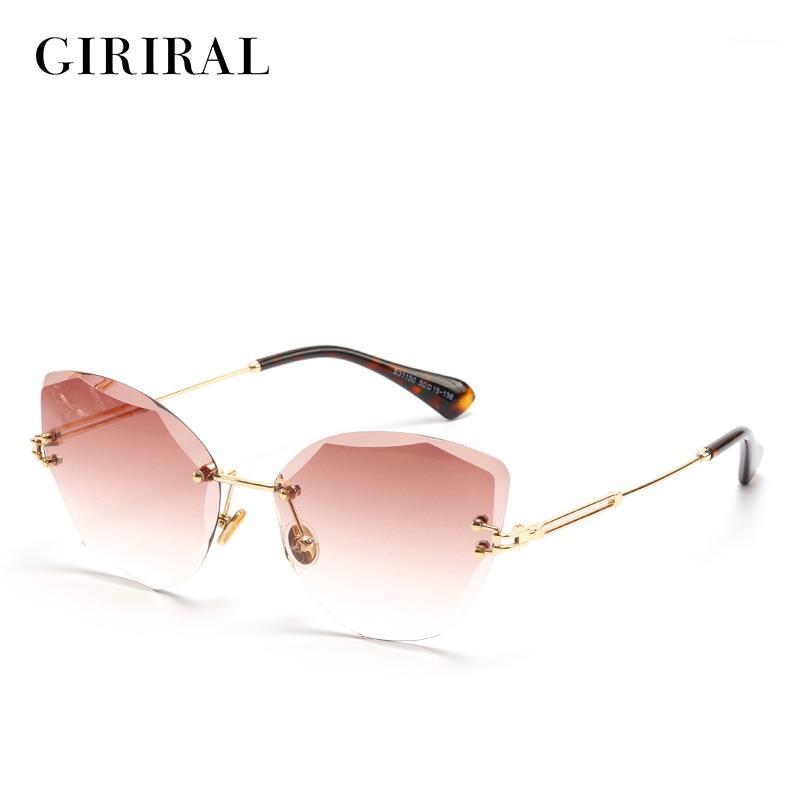 

2018 Metal women sunglasses clear vintage transparent high quality fashion colored retro glasses #S311501