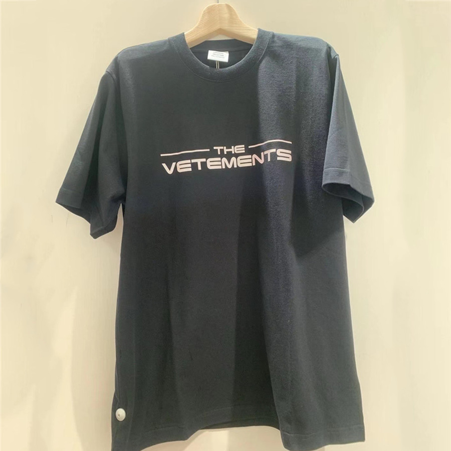 

2021 New T-shirt Men Women Letters Printed the Vetements Reflective Tee Vtm Tops 8pvy