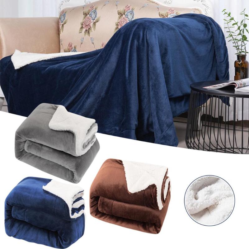 

Solid Color Flannel Coral Fleece Blanket Adult Blankets for Beds Sofa Summer Winter Throw Blanket Children Bedspread on the bed