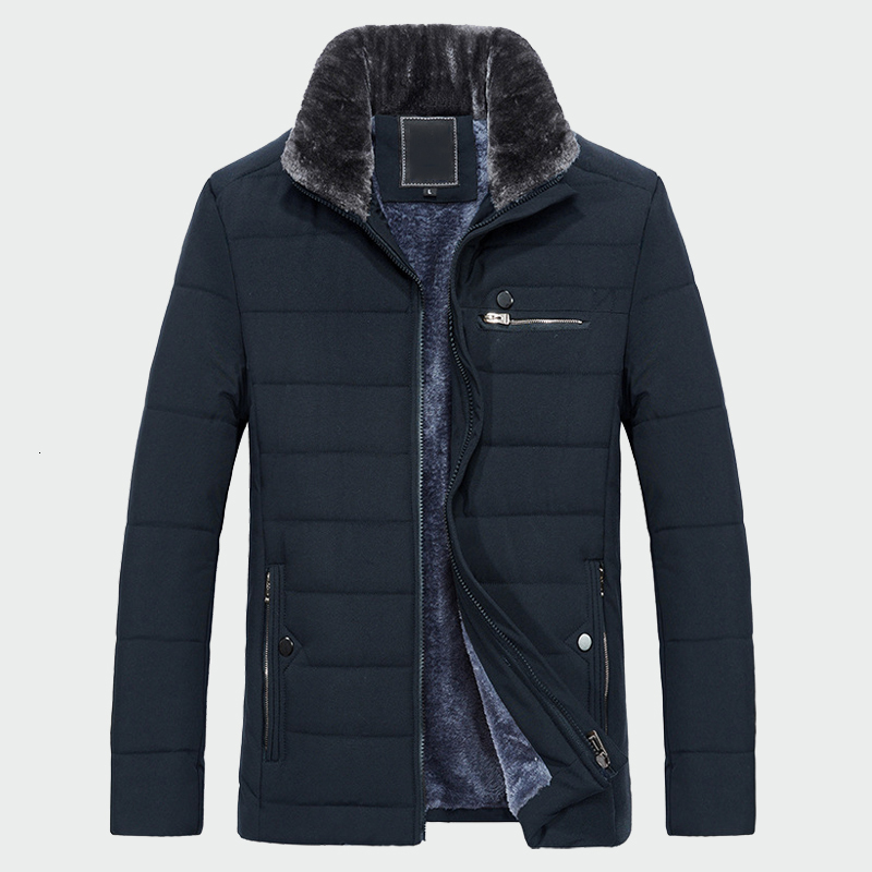 

2021 Collar New Style Winter Warm Coat of Men Thick Wool Fashion Jackets Long Men's Clothing 7DG1, Red wine