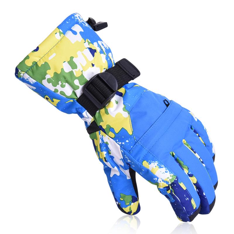 

Ski gloves Women Free shipping new Snowboard gloves Snowmobile Motorcycle winter Windproof Waterproof snow Mens, Blue