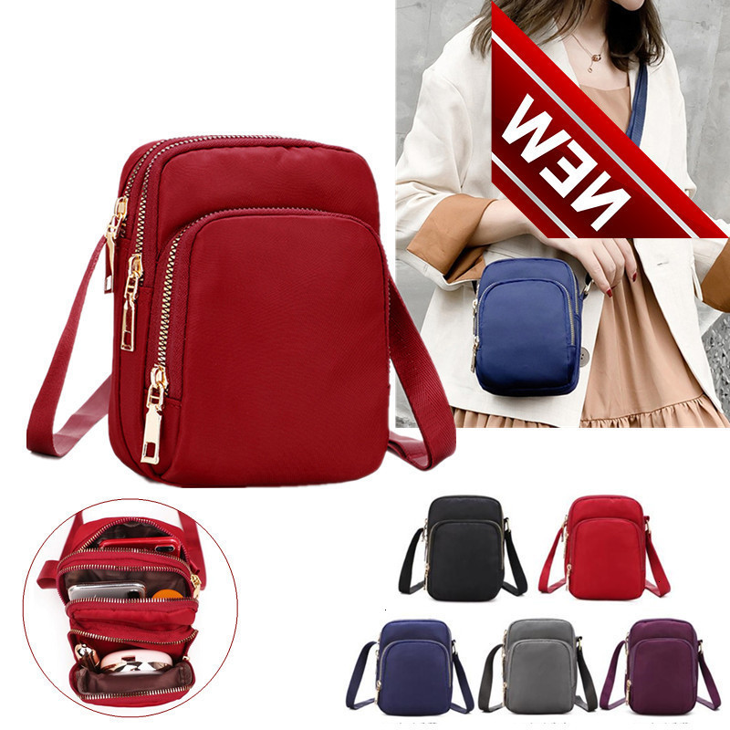 

Fashion Women Crossbody Zipper Mobile Phone Shoulder Bag Lady Female Multifunction Handbag Wrist Purse New Hot 2022 Bolso Movil, Black