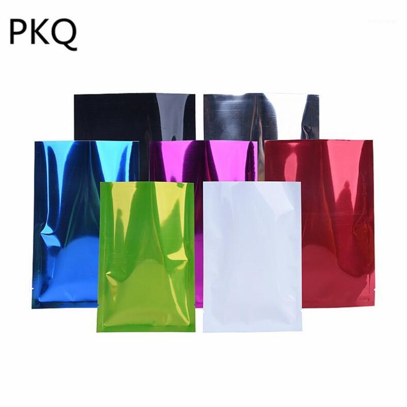 

1000pcs Colored Aluminum Foil Heat Sealing Bag 5*7cm Small Recyclable Open Top Vacuum Package Pouch Packaging Flat Mylar Bag1