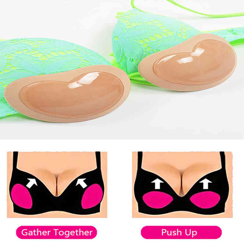 

Bikin Chest Pad Bikini Push Up Padded Swimsuit Small Bust Thicker Breathable Sponge Bra Pads Invisible Pads Padding, White;black