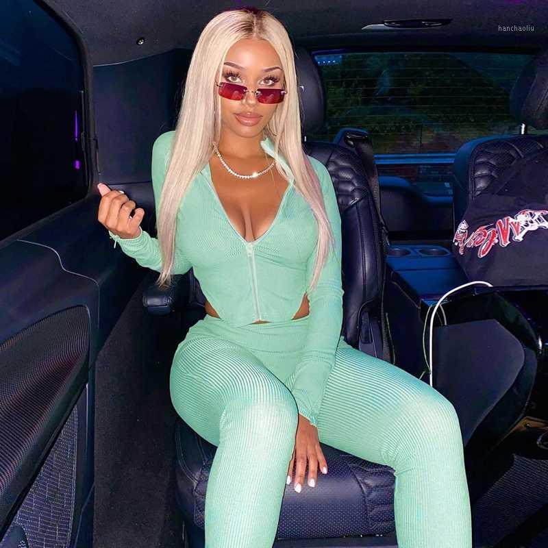 

Mint Green Tracksuit For Women Workout Clothes For Women Zipper Front Long Sleeve Top High Waist Leggings Gym Set Yoga Set Sport1, 01