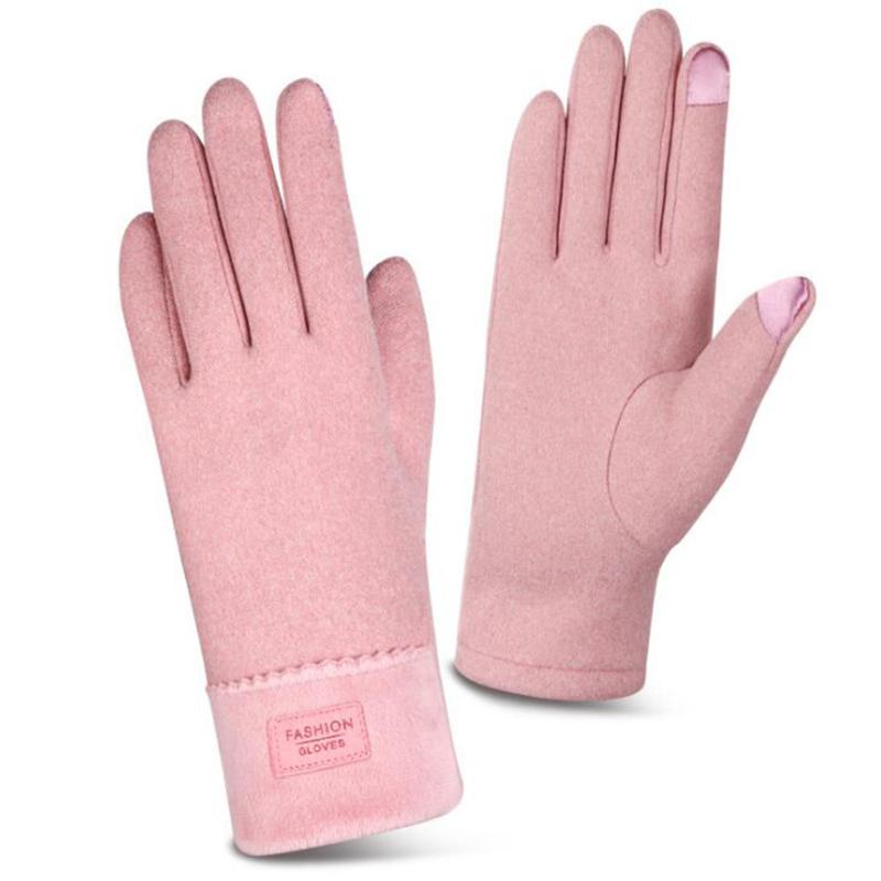 

Outdoor winter women gloves girl's glove Driving windproof Plus velvet gloves
