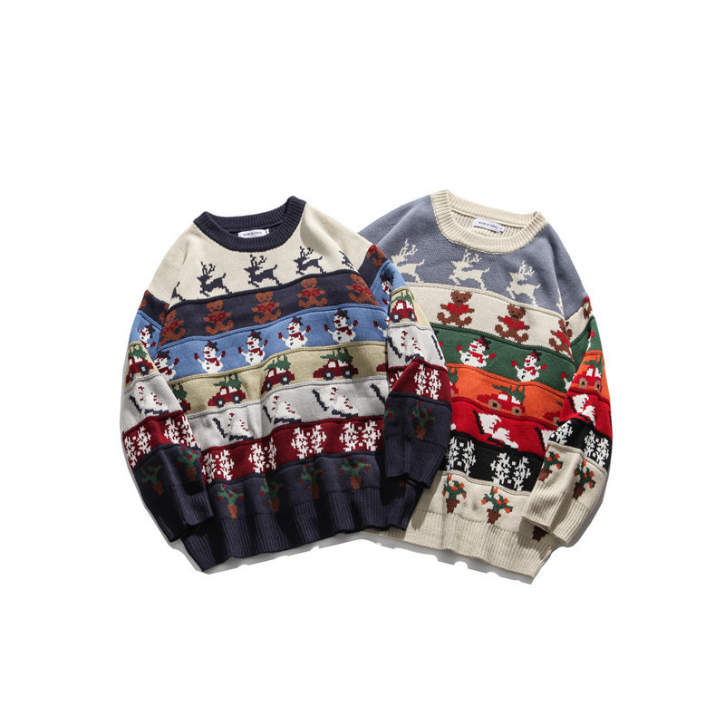 

2021 Couples Wear Retro Teenage Harajuku Male Female Sweaters New Fall Tide Mesh MJ7N, Sapphire.
