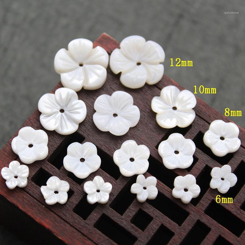 

5pcs Natural Shell 8mm Carved Plum Flower Loose Beads Fashion Jewelry Making DIY Necklaces Hair Clip Earrings Brooch Accessories1