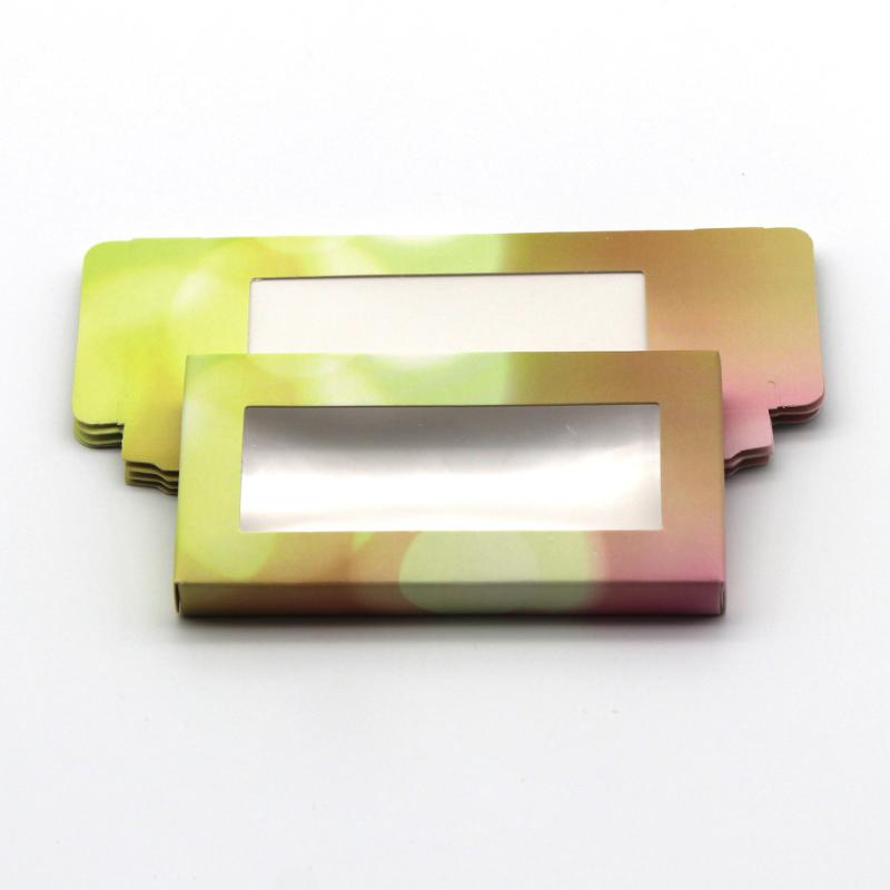 

Rectangle Eyelashes Packaging Lash Boxes 10/20/30/50/100 Pieces Wholesale Holographic Cardboard Lashes Strip Packing Case Empty