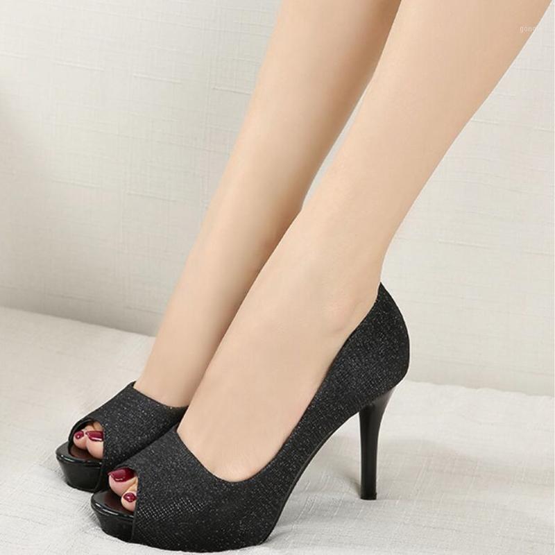 

Peeptoe Platform Heels Women Shoes Stiletto High Heels Sexy Girls Party Shoes Woman Chunky Vintage Confortable 10cm1