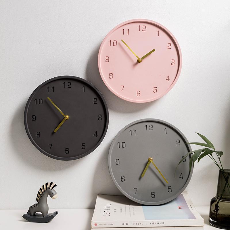 

Pink Large Silent Wall Clock Modern Design Clocks for Home Decor Office European Style Hanging Wall Watch Clocks Living Room 501