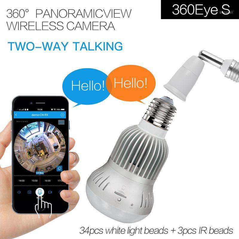 

LED Panoramic Bulb Light Camera 960P Full HD 360 Degree Fisheye Wireless LED Light Lamp E27 Home Security IP Camera1, 1.3mp