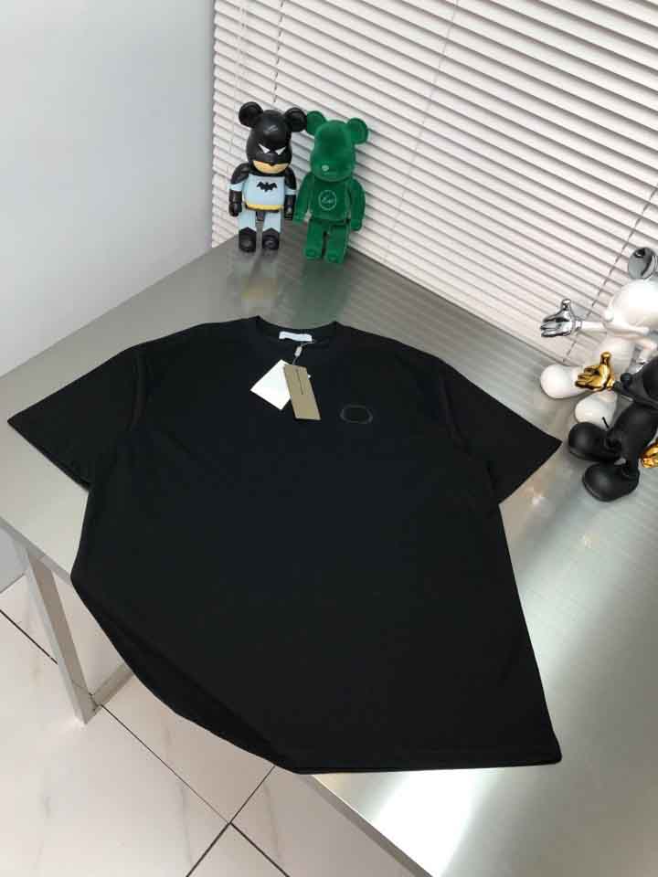 

Sweatshirt sand summer new high grade cotton printing short sleeve round neck panel T-Shirt Oversize Color: black white 2dee