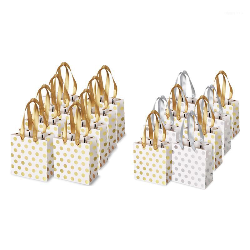 

Small Gift Bags with Ribbon Handles Gold Mini Gift Bag,for Birthday Weddings Christmas Holidays Graduation Baby Showers1