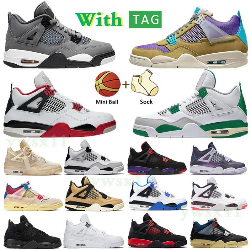

2022 Mens 4 High Basketball Shoes 4S University Blue Silver Royal Toe Black Metallic Gold Mid Smoke Grey Unc Patent Dark Mochamen Women Sneakers Sport, Box