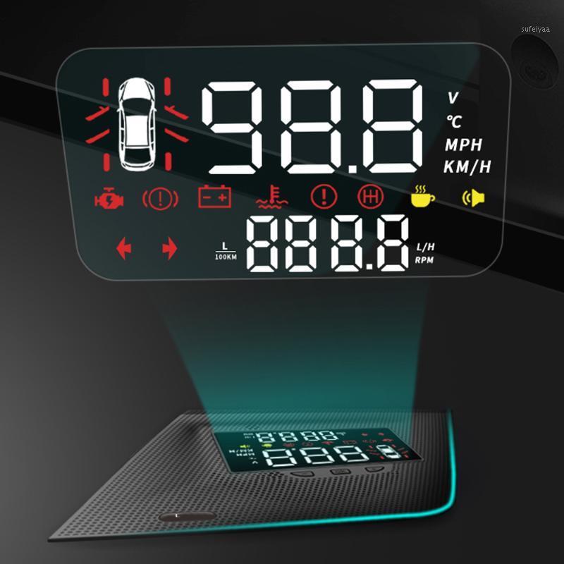 

HUD Car Head Up Display Windshield Screen Projector Security Alarm Overspeed RPM Voltage Warning For ES XZ10 2020-20201