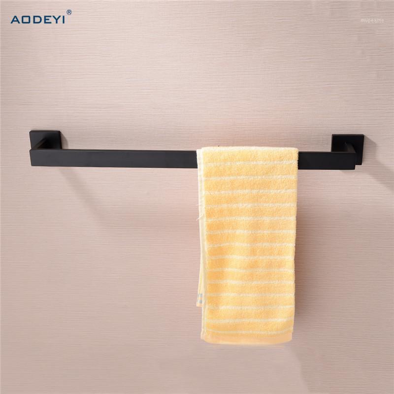 

AODEYI Matte Black Wall Mount Towel Holder Bathroom Single Towel Bar 304 Stainless Steel 618mm Rack Bathroom Accessories1, Chrome